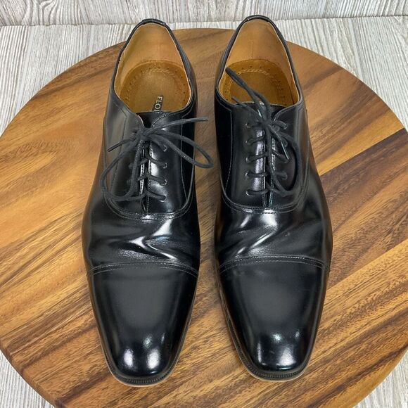 Florsheim Men’s Black Leather Dress Shoes Oxford Shoes Size 11.5 Cap Toe Lace Up main image 7
